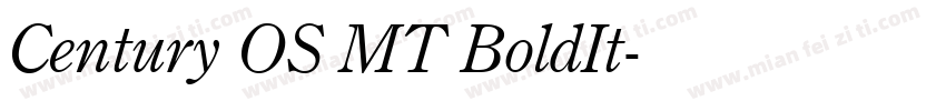 Century OS MT BoldIt字体转换